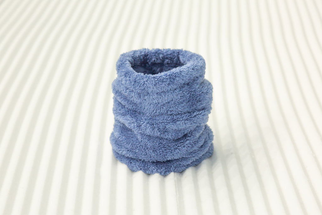 Fluffy snood Blue