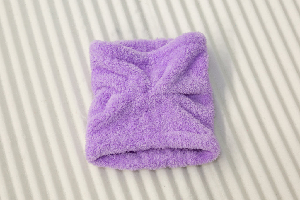 Fluffy snood Lilac