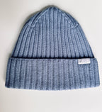 Wool Beanie 100% Merino Blue