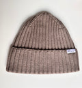 Wool Beanie 100% Merino Taupe