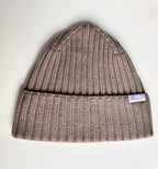Wool Beanie 100% Merino Taupe