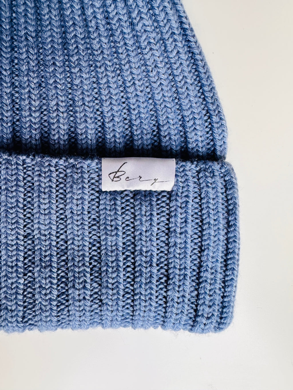 Wool Beanie 100% Merino Blue