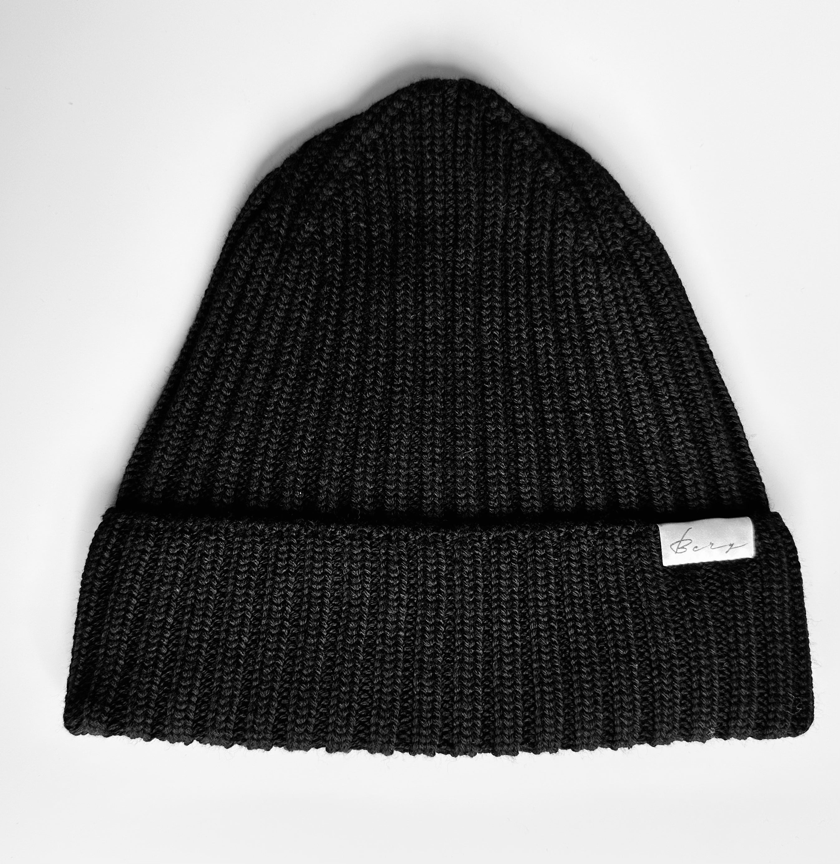 Wool Beanie 100% Merino Black