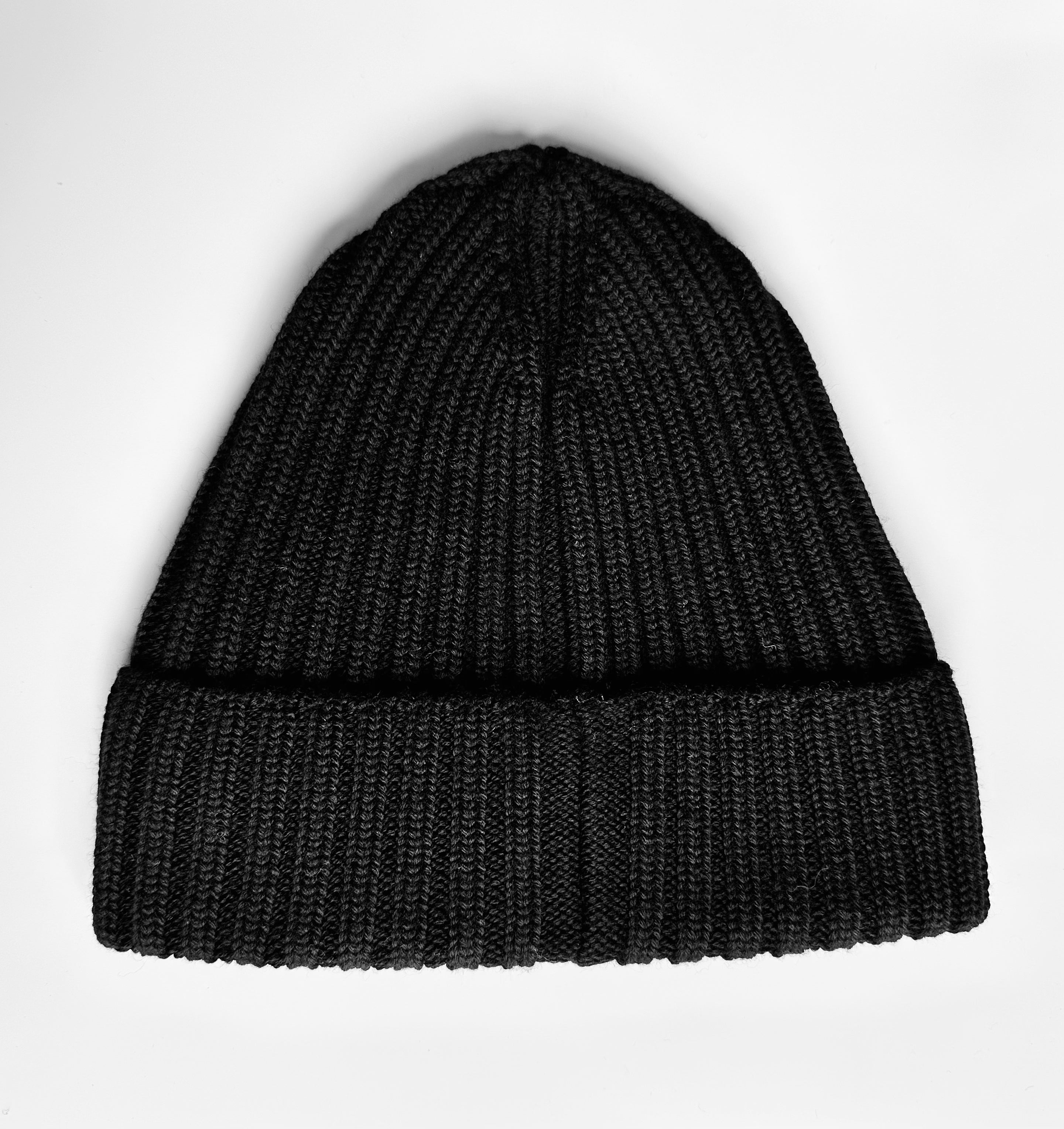 Wool Beanie 100% Merino Black
