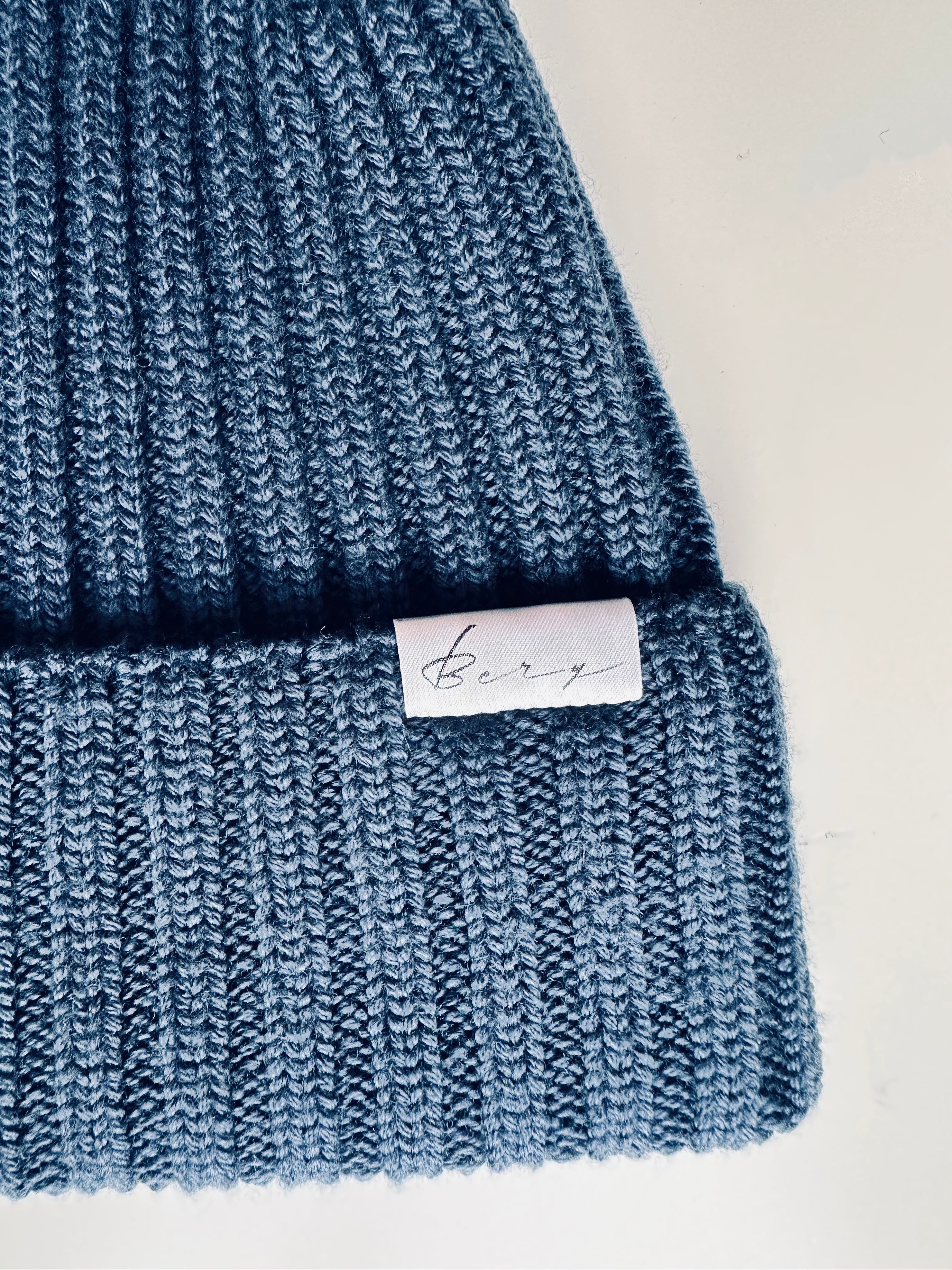 Wool Beanie 100% Merino Navy