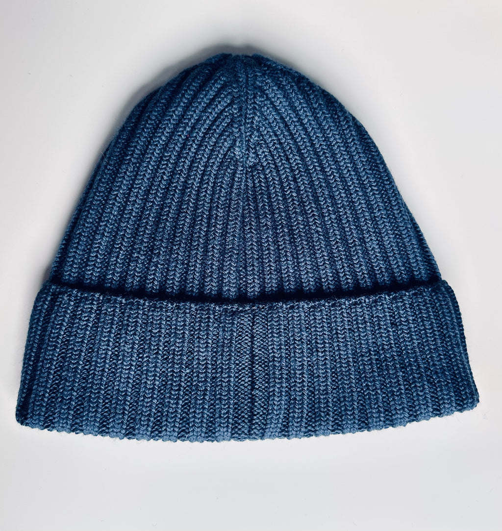 Wool Beanie 100% Merino Navy