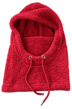 Fluffy Baclava Hood Red