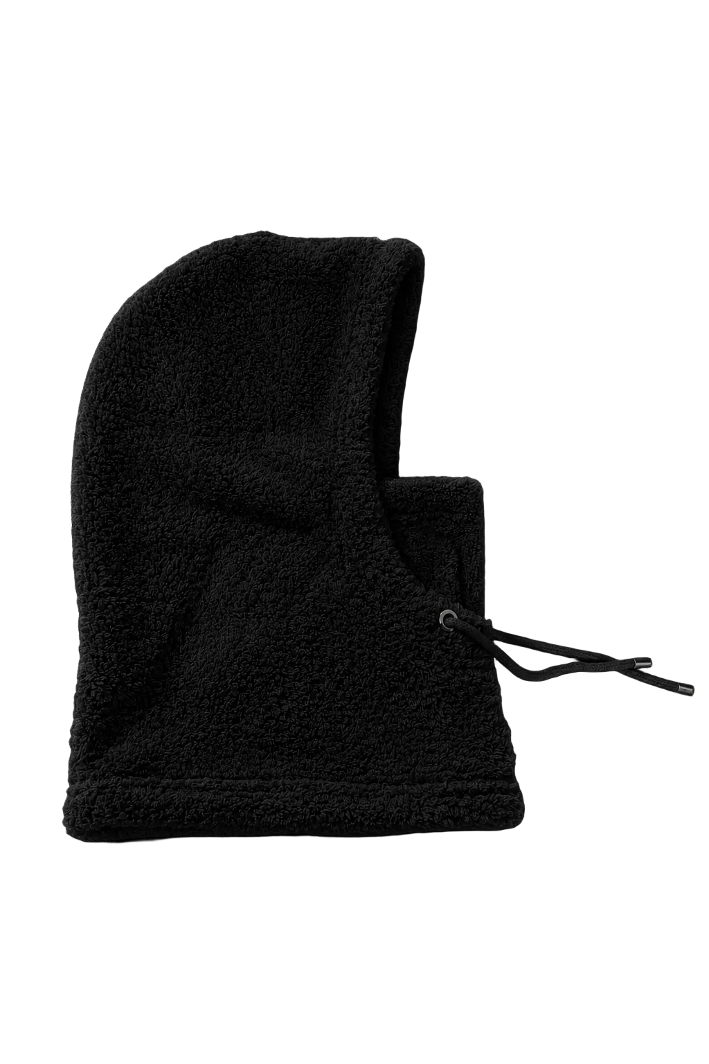 Fluffy Baclava Hood Black