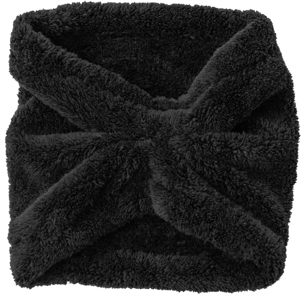 Fluffy snood Black